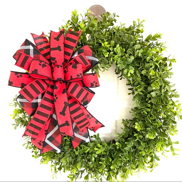 Handmade Paw Print Bow for Home Decor - Picture 5 of 6